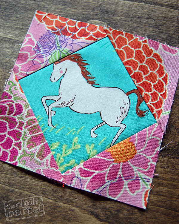 Diamond in Square Quilt Block Tutorial The Cloth Parcel