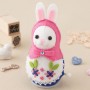 Pink Rabbit Felt Doll