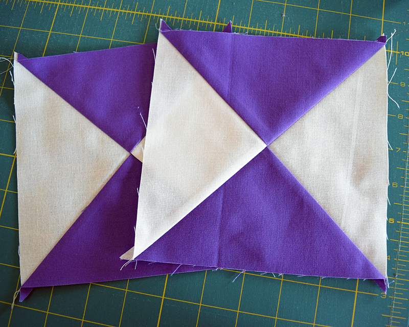 Make This Quarter Square Triangle Block Tutorial The Cloth Parcel